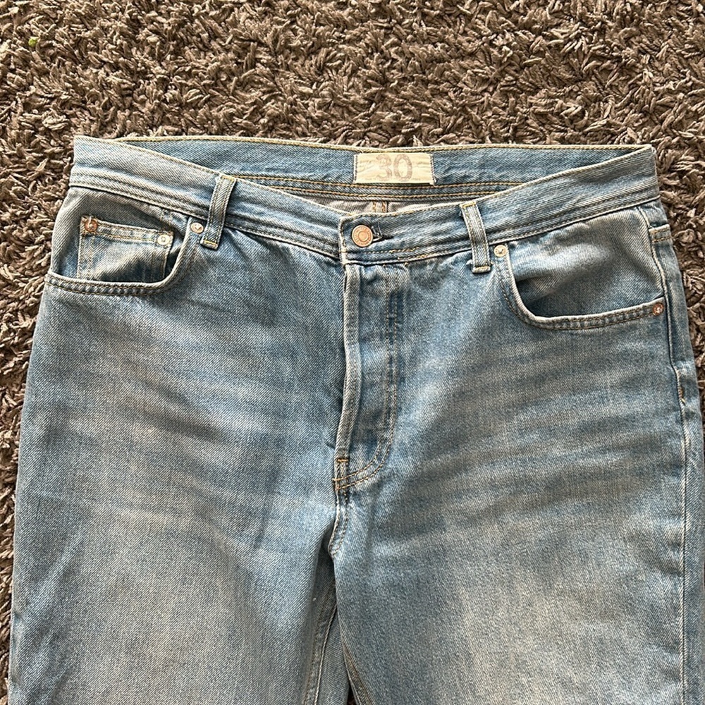 Free People We The Free Maggie Straight Jean in Light Stone Size 30 - Picture 9 of 16